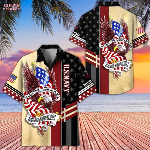 US Navy Gifts For Army Veteran, Best Gifts On Father’s Day, Armed Forces Day, Independence Day, Veterans Day Hawaiian Shirt
