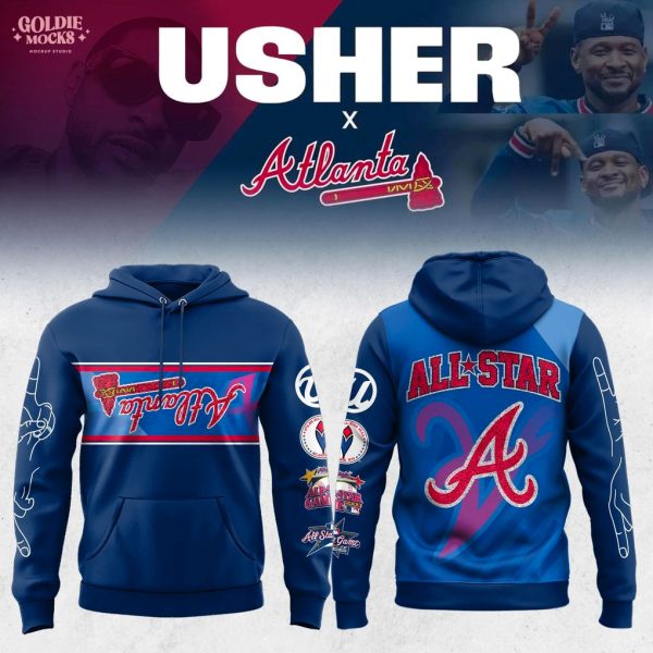 Usher x Atlanta Braves 2025 MLB All Star Hoodie