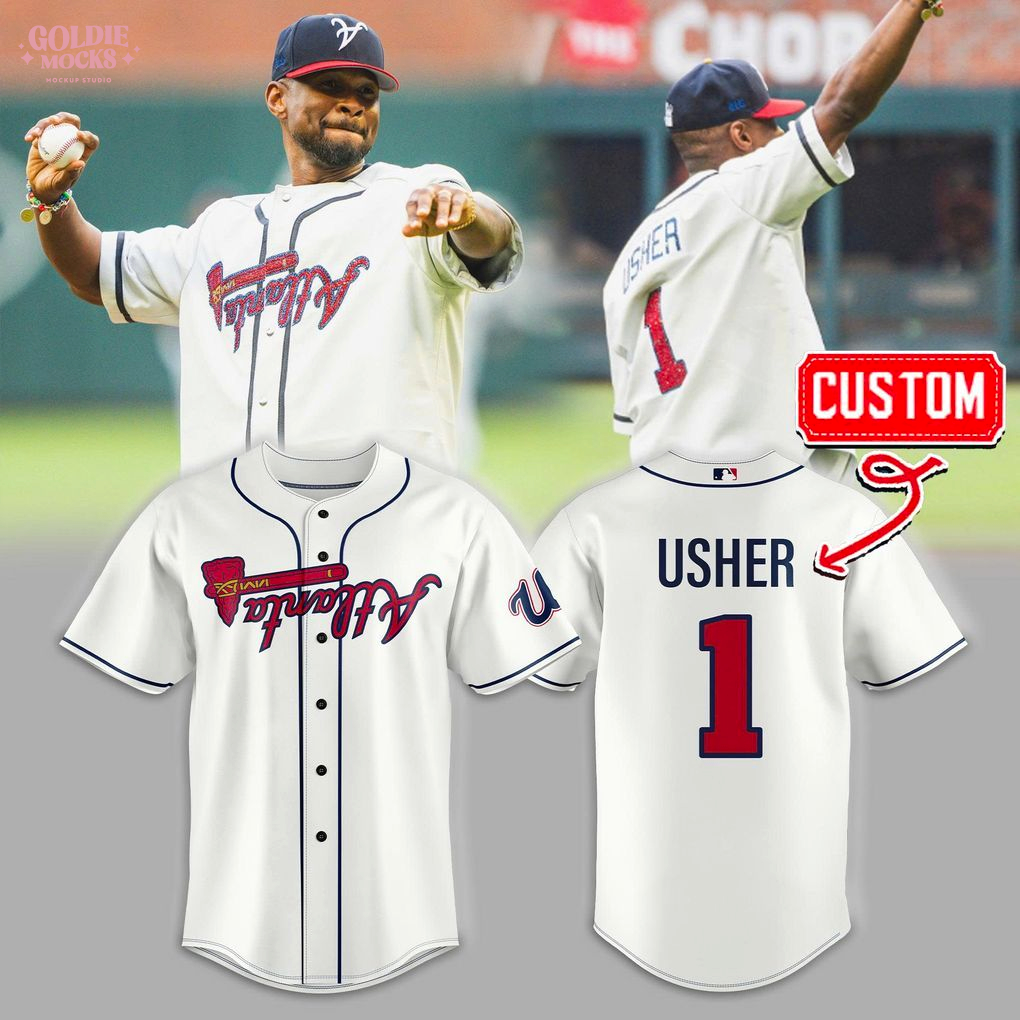 Usher x Atlanta Braves A Town Down 2025 Baseball Jersey Usher x Atlanta Braves A Town Down 2025 Baseball Jersey