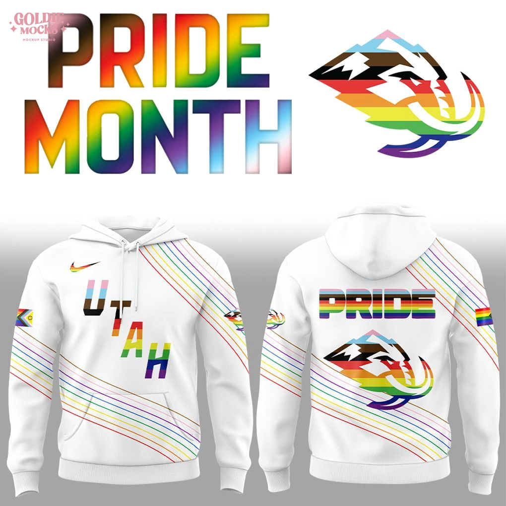 Utah Mammoth Happy Pride Month 2025 Hoodie Utah Mammoth Happy Pride Month 2025 Hoodie