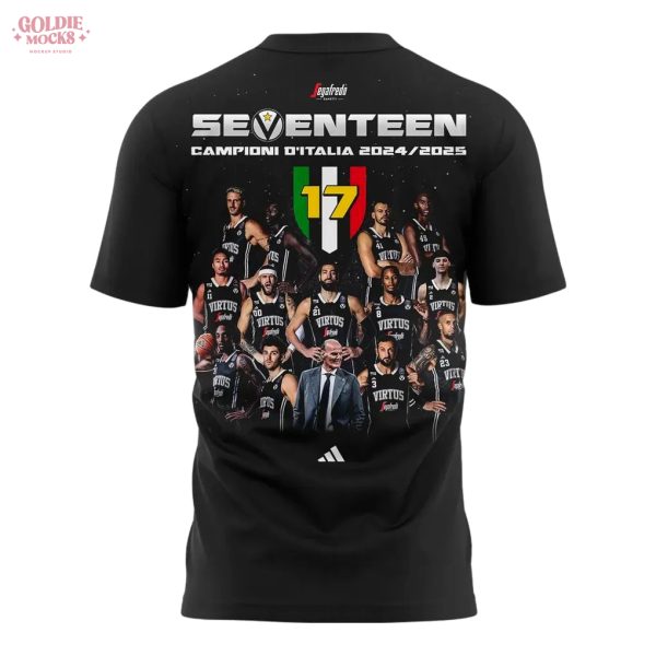 Virtus Segafredo Bologna 2025 Campioni d’Italia Shirt