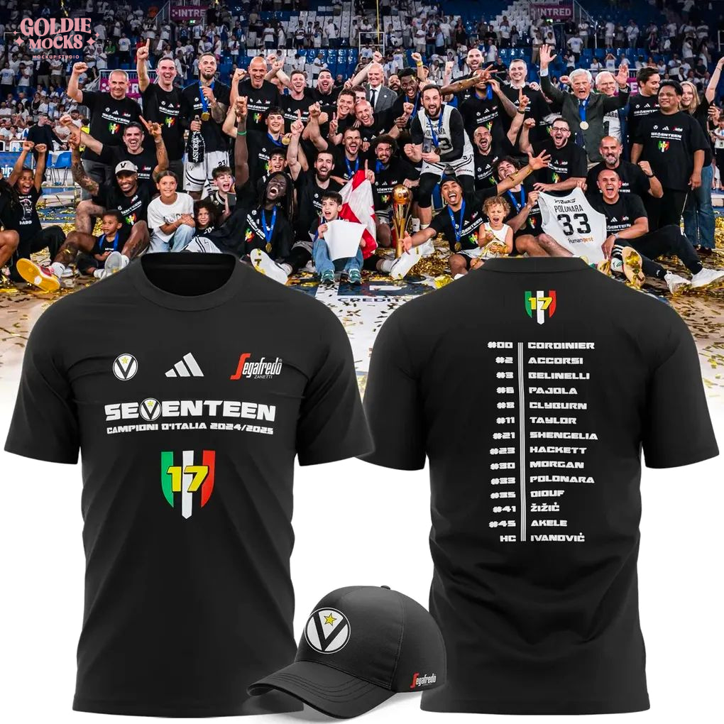 Virtus Segafredo Bologna 2025 Italia Champions Shirt Virtus Segafredo Bologna 2025 Italia Champions Shirt