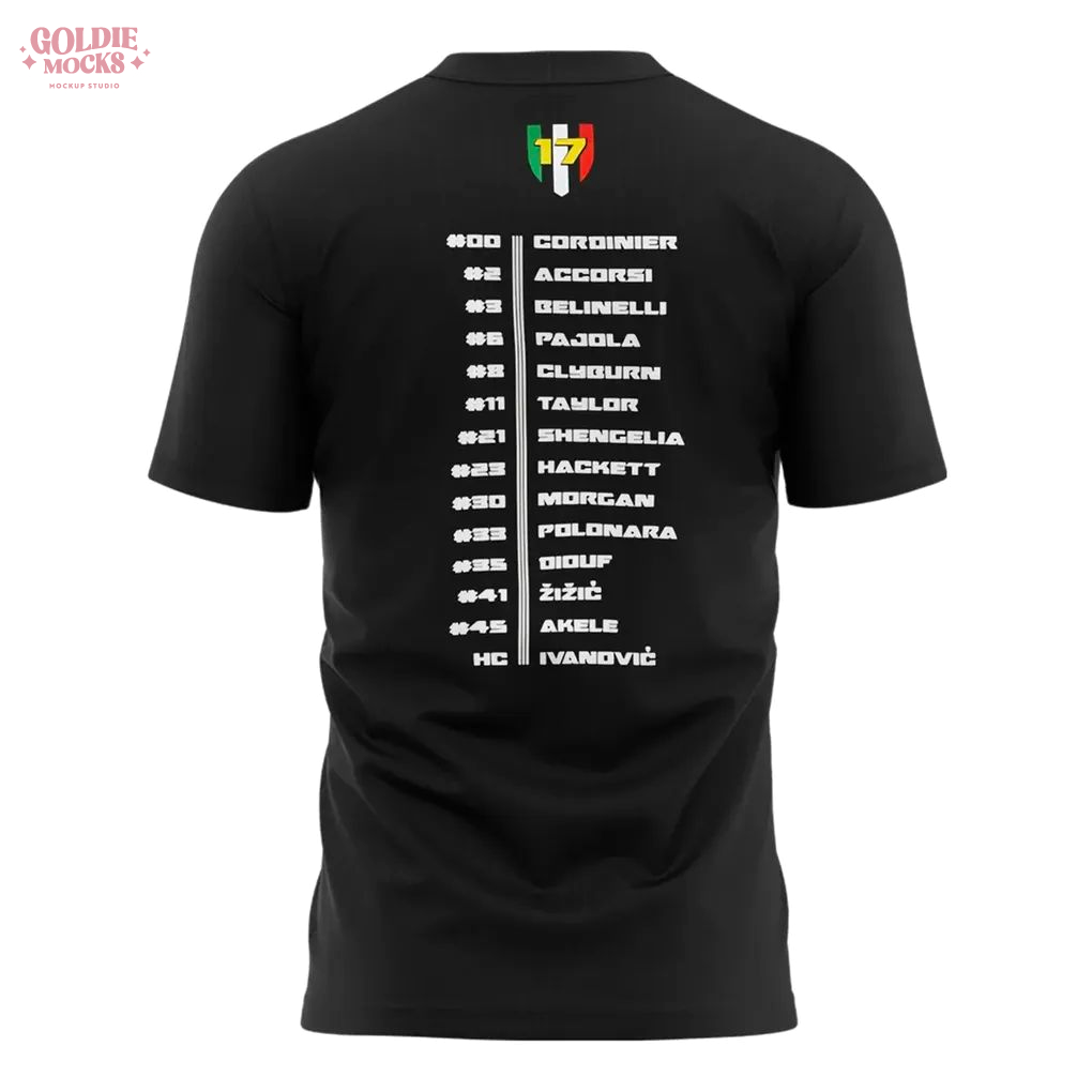 Virtus Segafredo Bologna 2025 Italia Champions Shirt Virtus Segafredo Bologna 2025 Italia Champions Shirt