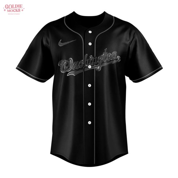 Washington Nationals Back In Black 2025 Jersey