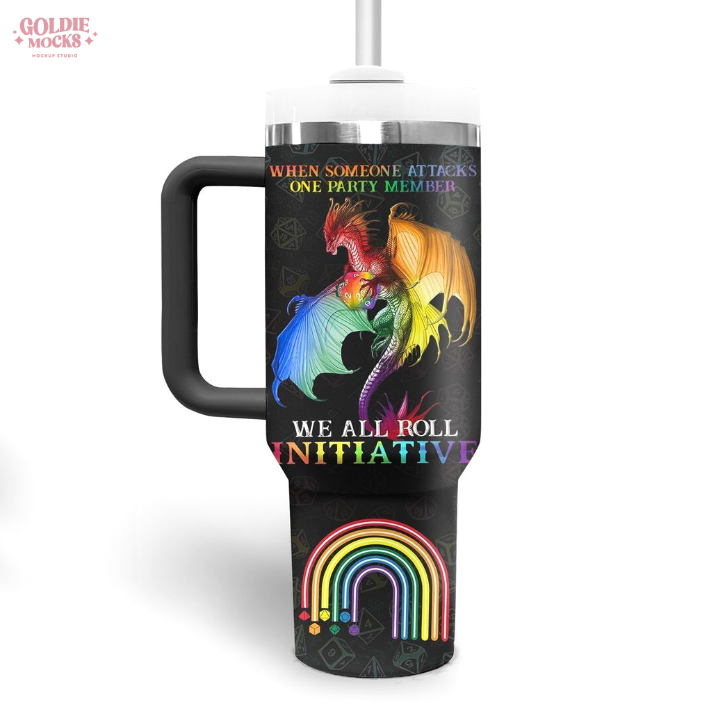 We All Roll Initiative Tumbler We All Roll Initiative Tumbler