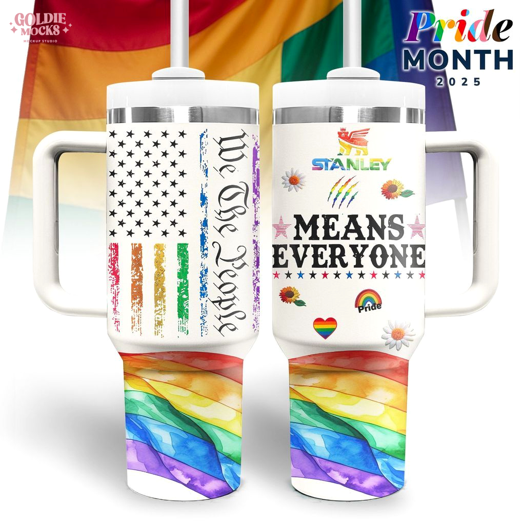 We The People Means Everyone Pride Tumbler We The People Means Everyone Pride Tumbler