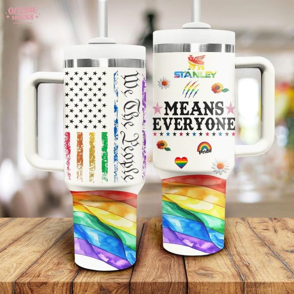 We The People Means Everyone Pride Tumbler