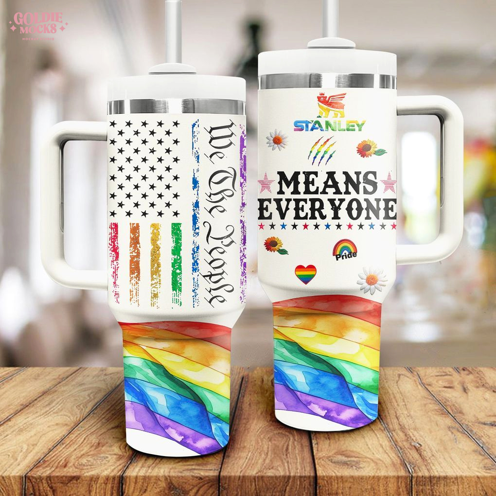 We The People Means Everyone Pride Tumbler We The People Means Everyone Pride Tumbler