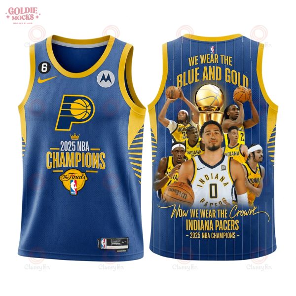 We Wear The Blue And Gold Indiana Pacers Basketball Jersey