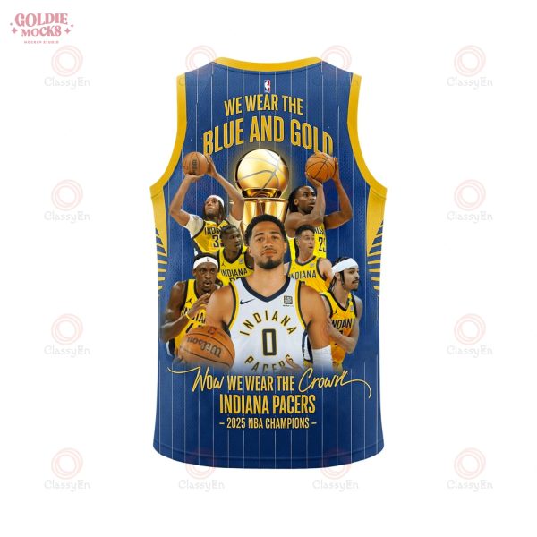 We Wear The Blue And Gold Indiana Pacers Basketball Jersey