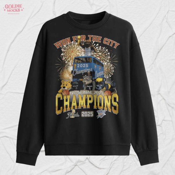 Won For The City Thunder Finals NBA 2025 Champions T-Shirt