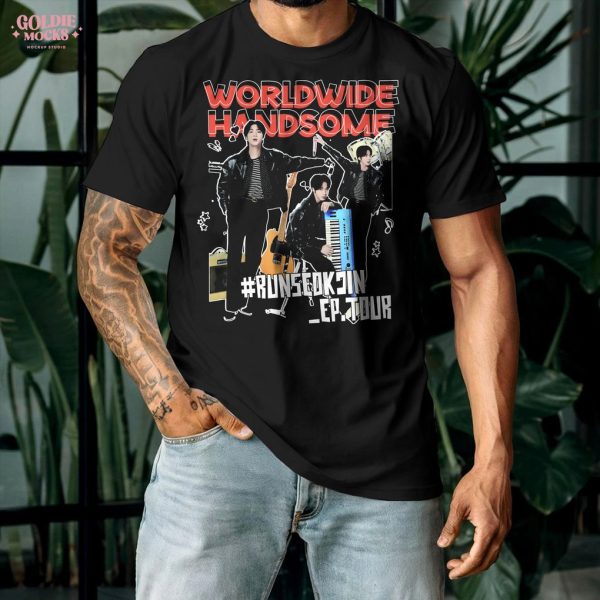 Worldwide Handsome Run Seokjin EP Tour 2025 BTS T-Shirt