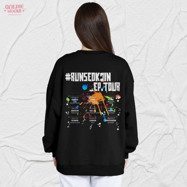 Worldwide Handsome Run Seokjin EP Tour 2025 BTS T-Shirt