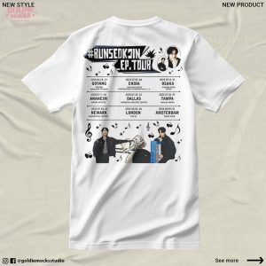 Worldwide Handsome Run Seokjin EP Tour 2025 Special Edition T-Shirt
