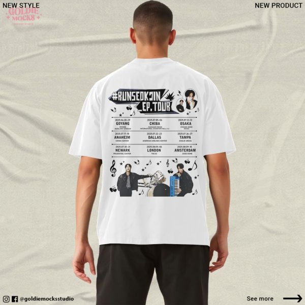 Worldwide Handsome Run Seokjin EP Tour 2025 Special Edition T-Shirt