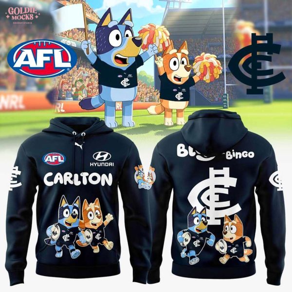 2025 Carlton Blues x Bluey and Bingo Hoodie