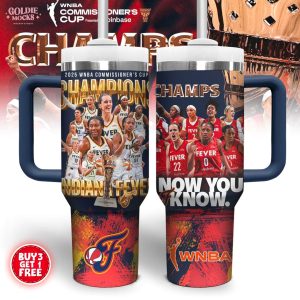 2025 WNBA Commissioner Cup Indiana Fever Champions For Fans Tumbler