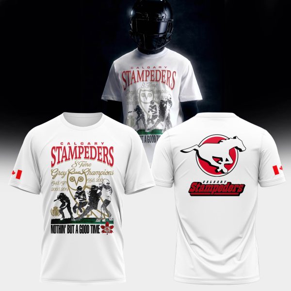 Calgary Stampeders 8 Time Grey Cup Champions T-Shirt