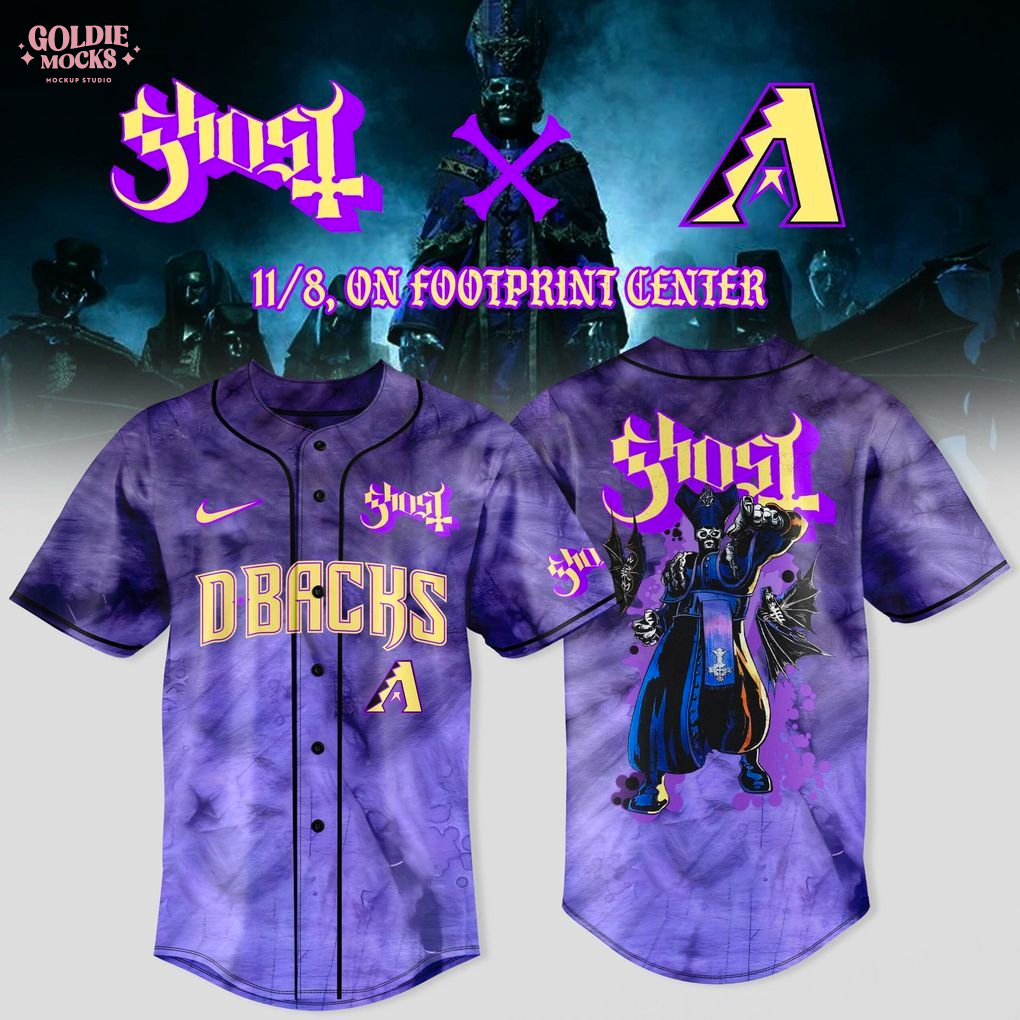 Arizona Diamondbacks x Ghost Band World Tour 2025 Limited Jersey Arizona Diamondbacks x Ghost Band World Tour 2025 Limited Jersey