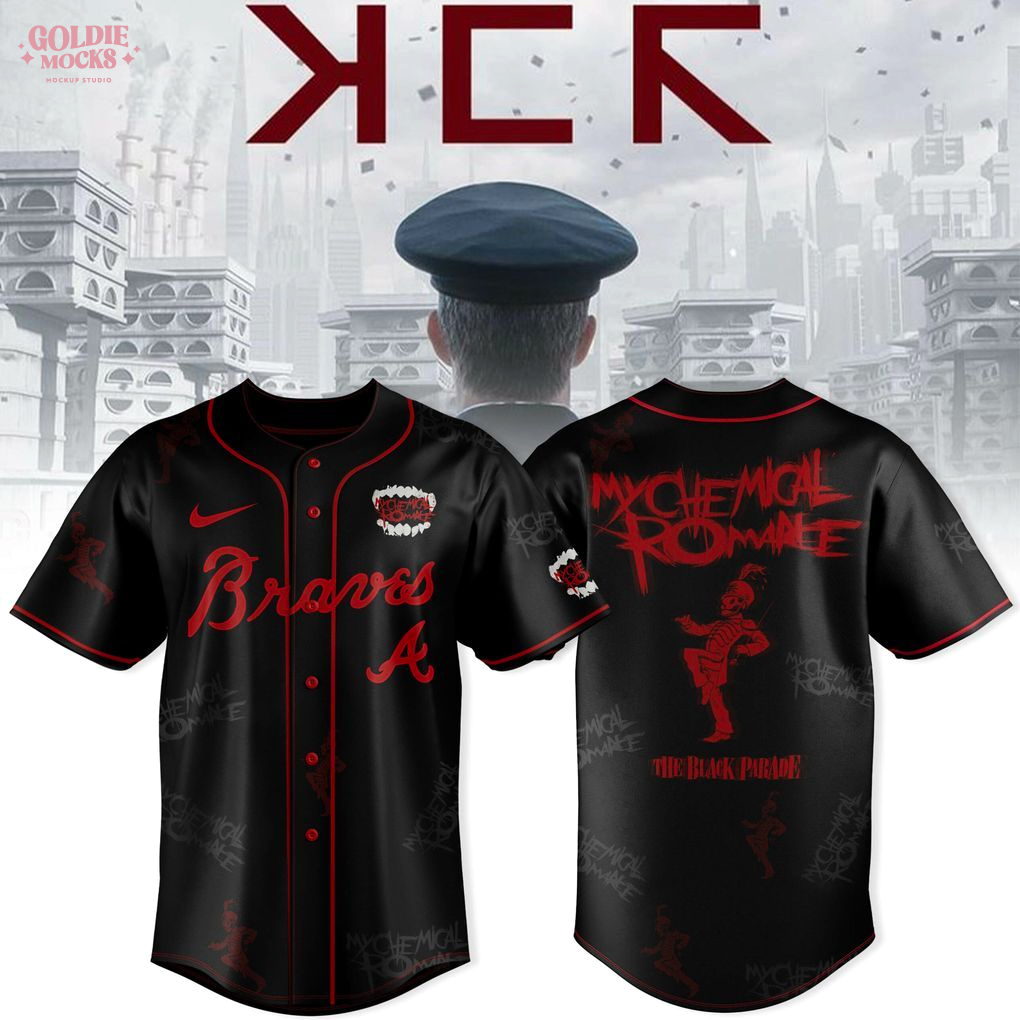 Atlanta Braves x Long Live The Black Parade My Chemical Romance MCR Tour 2025 Jersey Atlanta Braves x Long Live The Black Parade My Chemical Romance MCR Tour 2025 Jersey