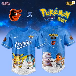 Baltimore Orioles x Pokémon GO Night Blue Jersey