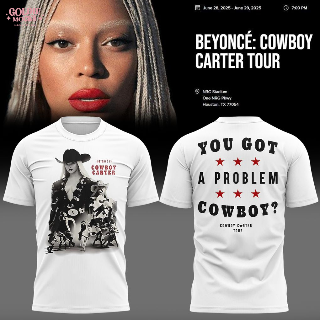 Beyonce x Houston Tour 2025 White T-Shirt Beyonce x Houston Tour 2025 White T-Shirt