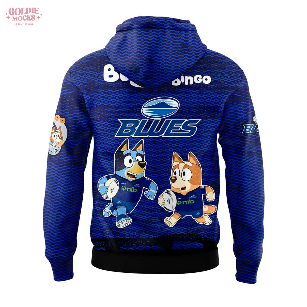 Blues Rugby 2025 Bluey and Bingo Hoodie Blues Rugby 2025 Bluey and Bingo Hoodie