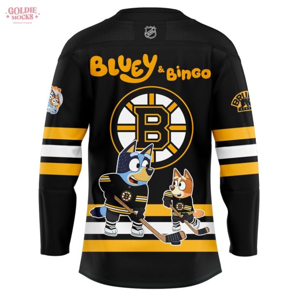Boston Bruins Bluey And Bingo 2025 Hockey Jersey