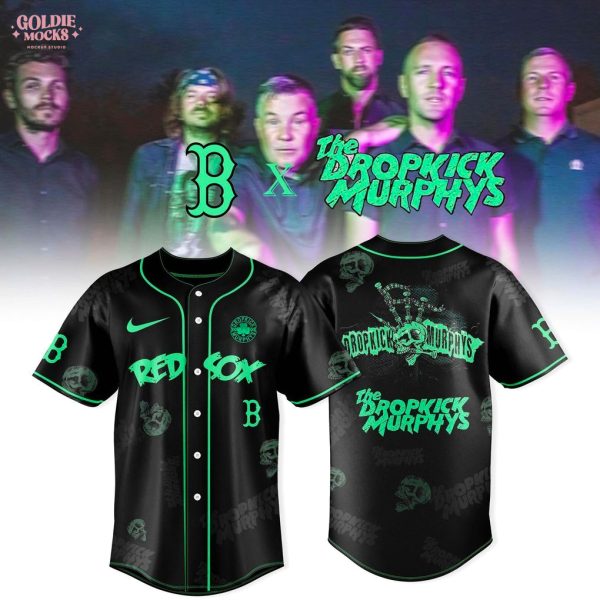 Boston Red Sox x The Dropkick Murphys 2025 Black Green Jersey
