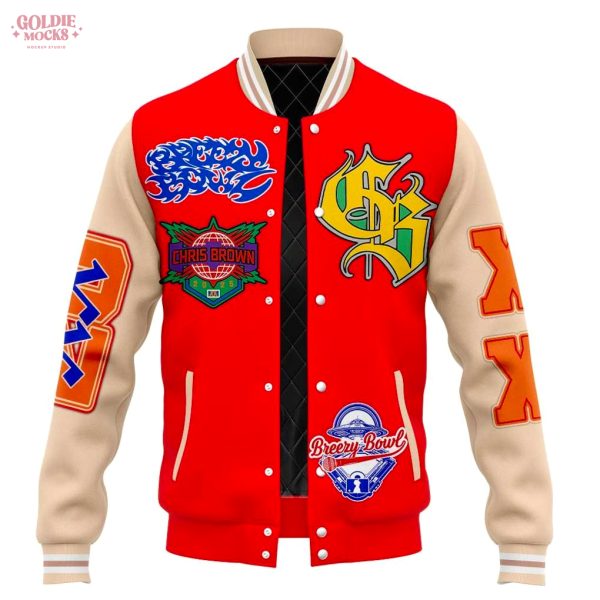 Breezy Bowl XX World Tour Chris Brown Red Limited Jacket