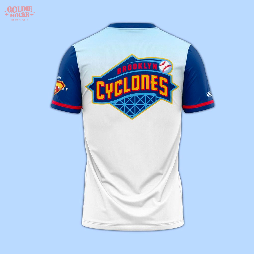 Brooklyn Cyclones Superman Night 2025 Football Jersey Brooklyn Cyclones Superman Night 2025 Football Jersey