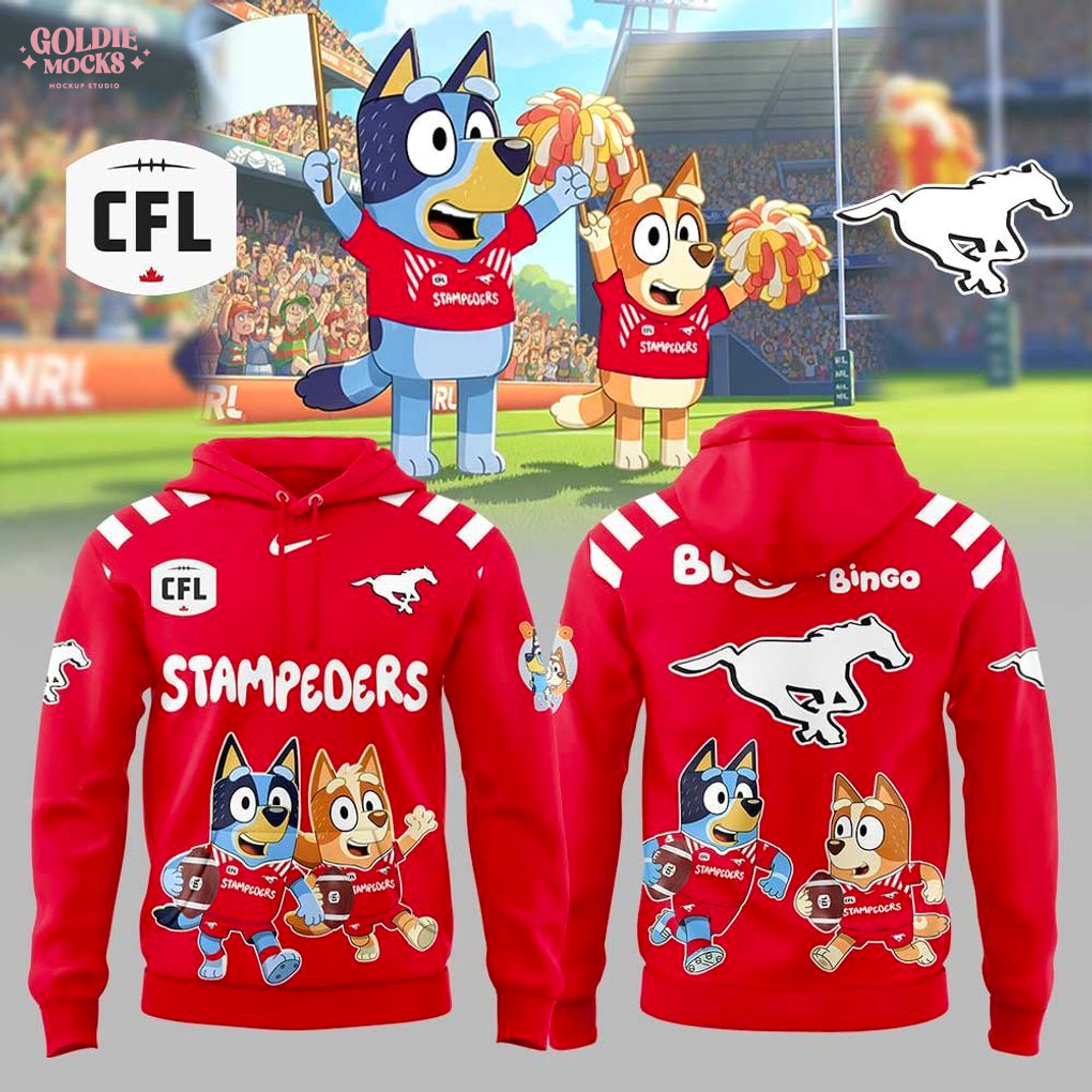 Calgary Stampeders x Bluey and Bingo Limited Hoodie Calgary Stampeders x Bluey and Bingo Limited Hoodie