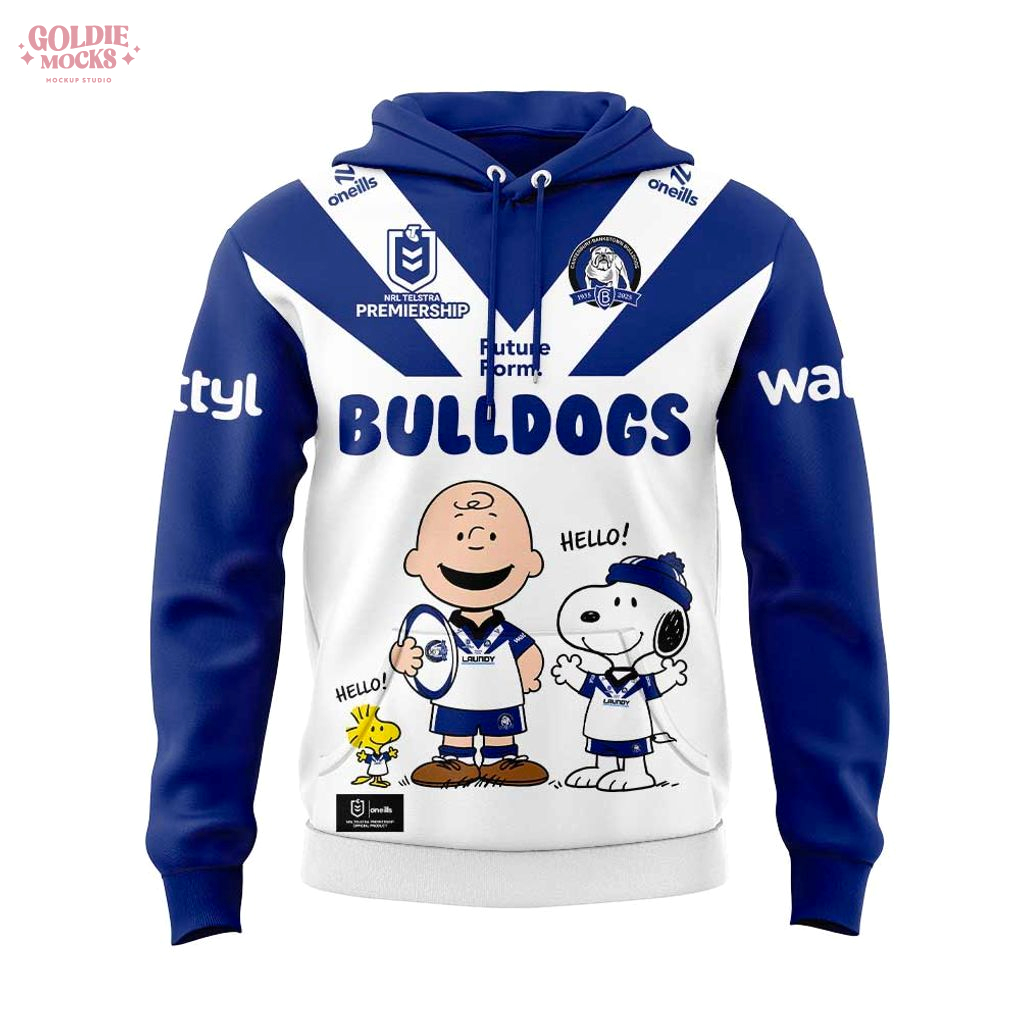 Canterbury-Bankstown Bulldogs Snoopy Hoodie Canterbury-Bankstown Bulldogs Snoopy Hoodie