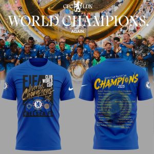 Chelsea FC 2025 FIFA Club World Cup Champions For Fans T-Shirt