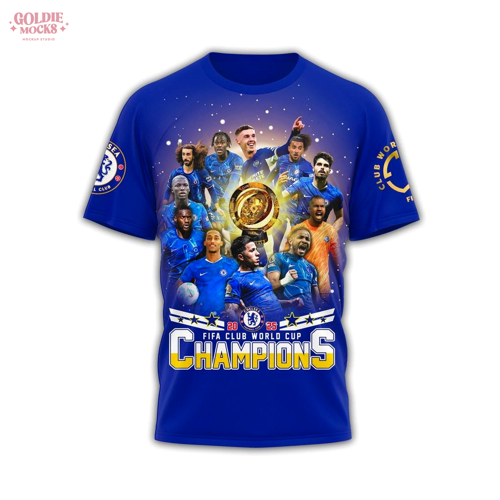Chelsea FC Cup 2025 World Champions Limited T-Shirt Chelsea FC Cup 2025 World Champions Limited T-Shirt