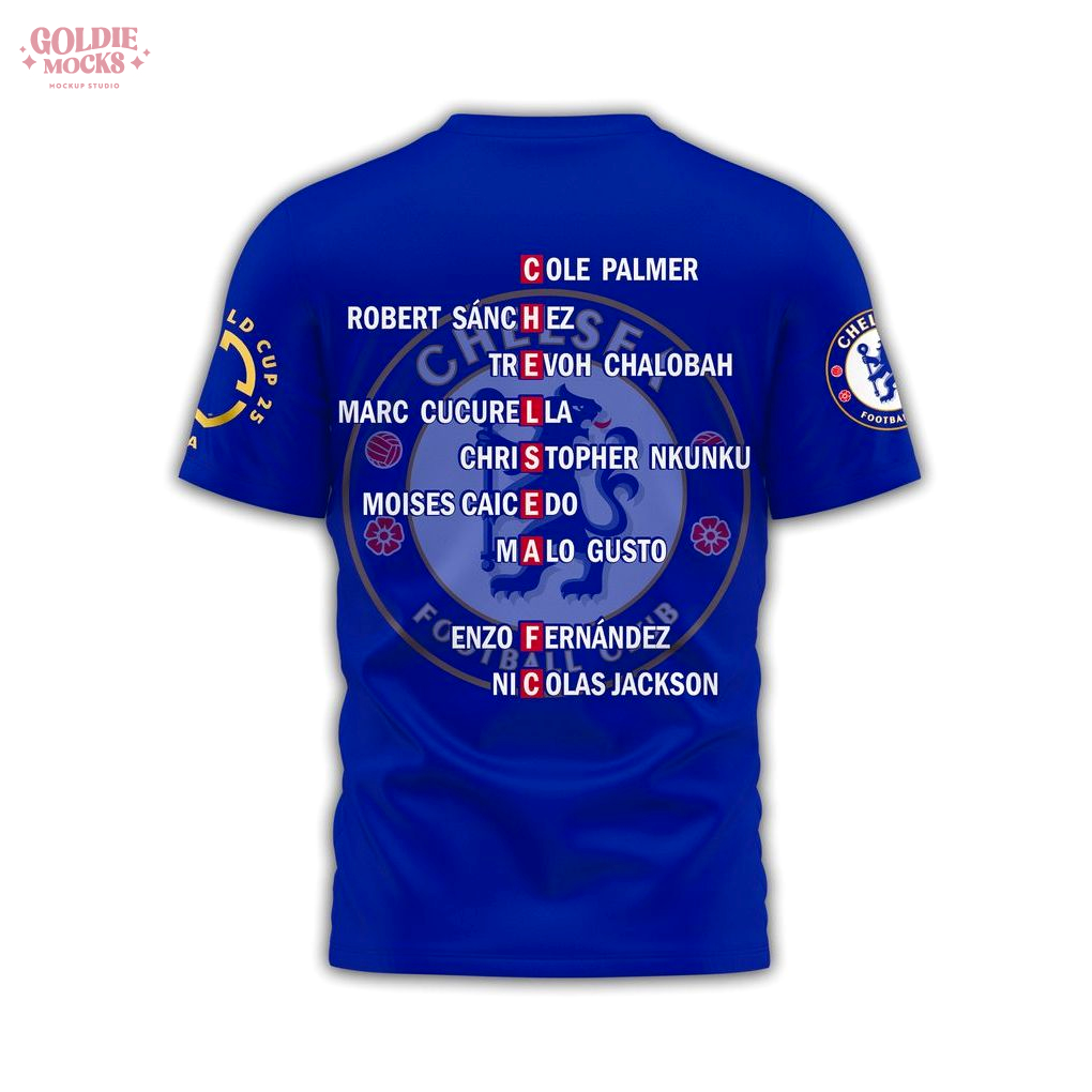 Chelsea FC Cup 2025 World Champions Limited T-Shirt Chelsea FC Cup 2025 World Champions Limited T-Shirt