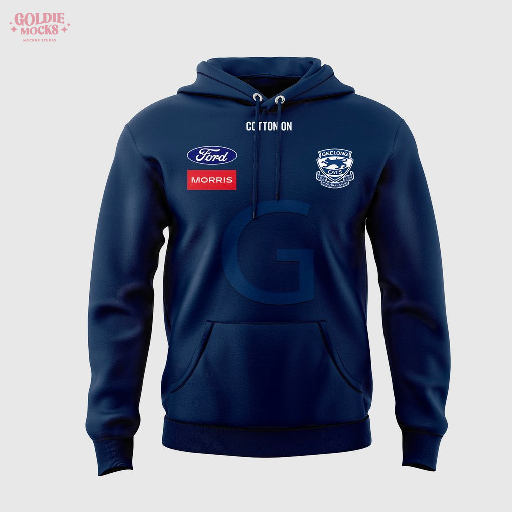 Coach Geelong Cats AFL One In Hoops 2025 Hoodie Coach Geelong Cats AFL One In Hoops 2025 Hoodie