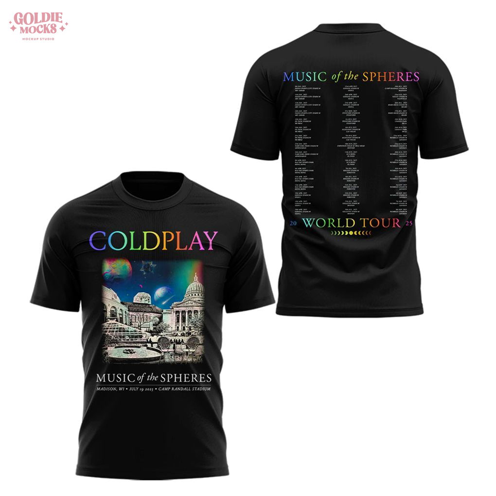 Coldplay Tour 2025 at Madison Shirt Coldplay Tour 2025 at Madison Shirt