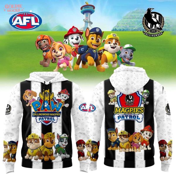 Collingwood Magpies Paw Patrol Hoodie