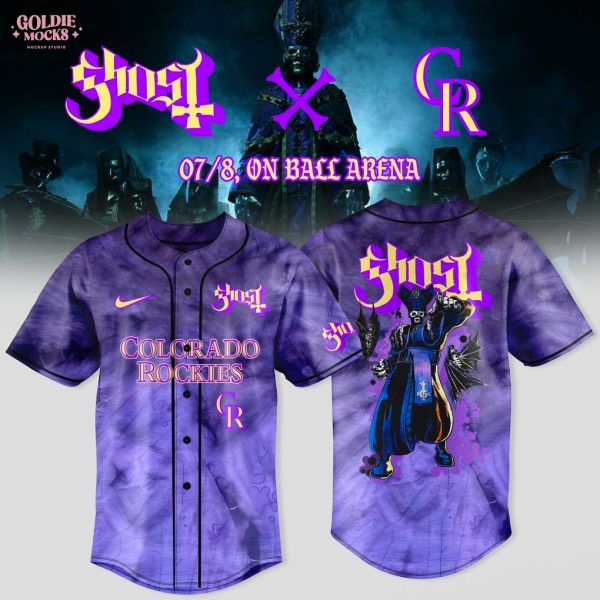 Colorado Rockies x Ghost Band World Tour 2025 Limited Jersey