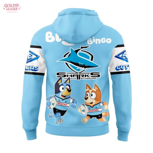 Cronulla Sharks x Bluey and Bingo Hoodie