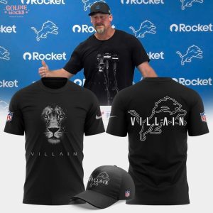 Dan Campbell Detroit Lions Villain 2025 T-Shirt