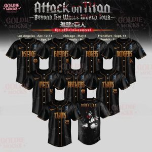 Dark Titan Rage – MLB x Attack on Titan Jersey | All Teams Edition