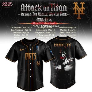 Dark Titan Rage – MLB x Attack on Titan Jersey | All Teams Edition