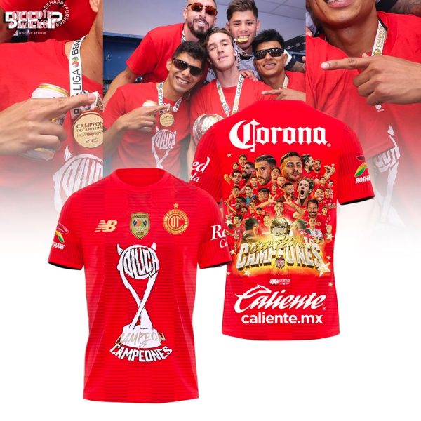 Deportivo Toluca Campeón de Campeones Champions 2025 Shirt