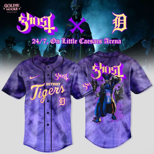 Detroit Tigers x Ghost Band World Tour 2025 Limited Jersey