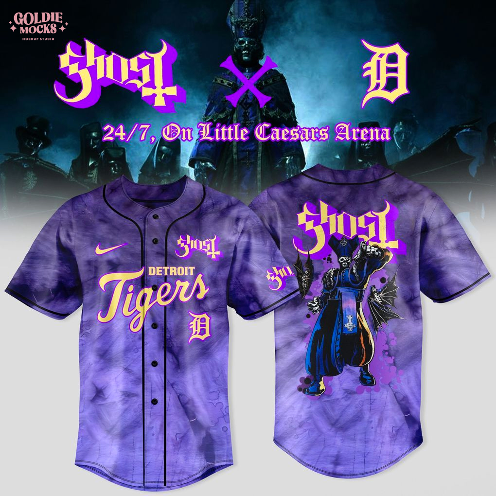 Detroit Tigers x Ghost Band World Tour 2025 Limited Jersey Detroit Tigers x Ghost Band World Tour 2025 Limited Jersey