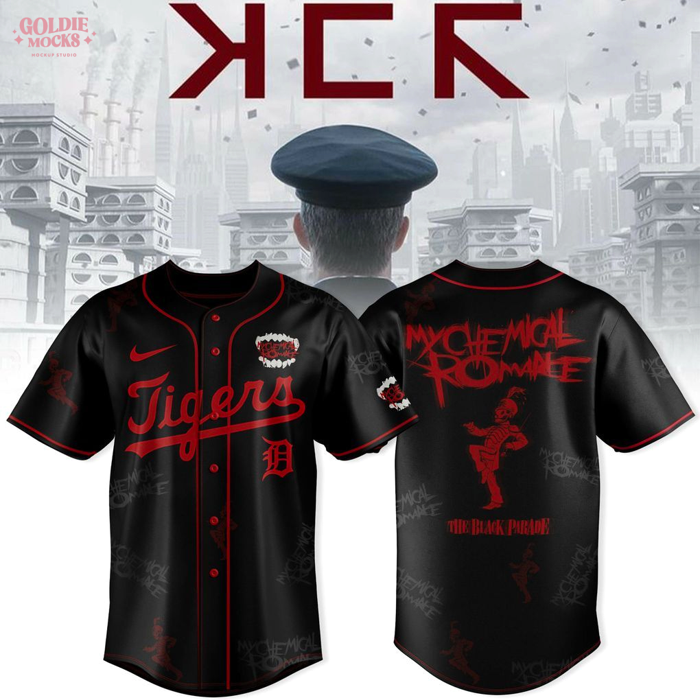 Detroit Tigers x Long Live The Black Parade My Chemical Romance MCR Tour 2025 Jersey Detroit Tigers x Long Live The Black Parade My Chemical Romance MCR Tour 2025 Jersey
