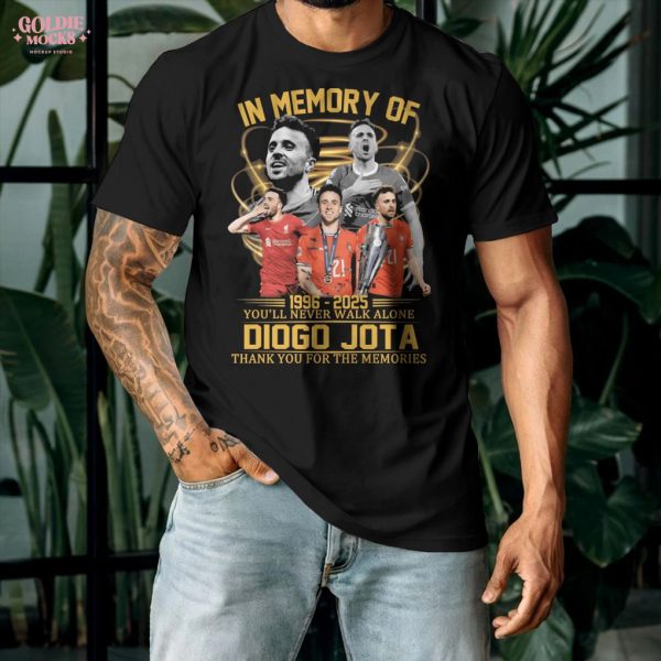 Diogo Jota 1996-2025 Memorial T-Shirt – You’ll Never Walk Alone