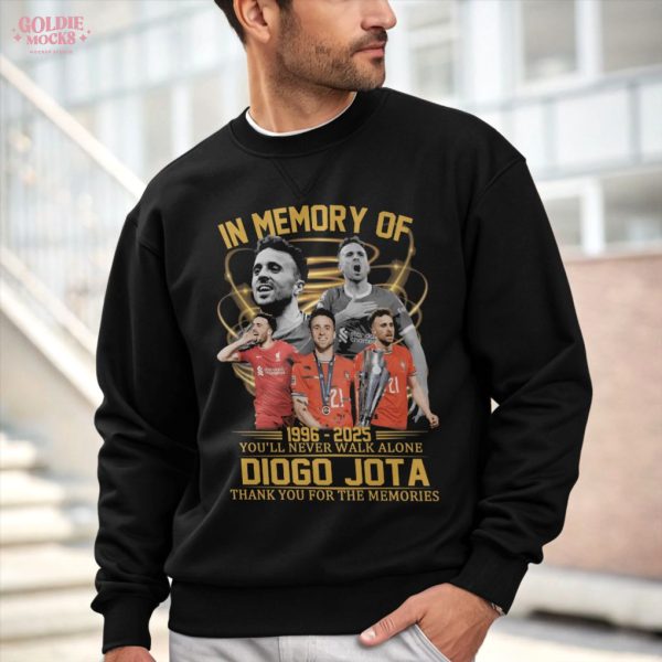 Diogo Jota 1996-2025 Memorial T-Shirt – You’ll Never Walk Alone